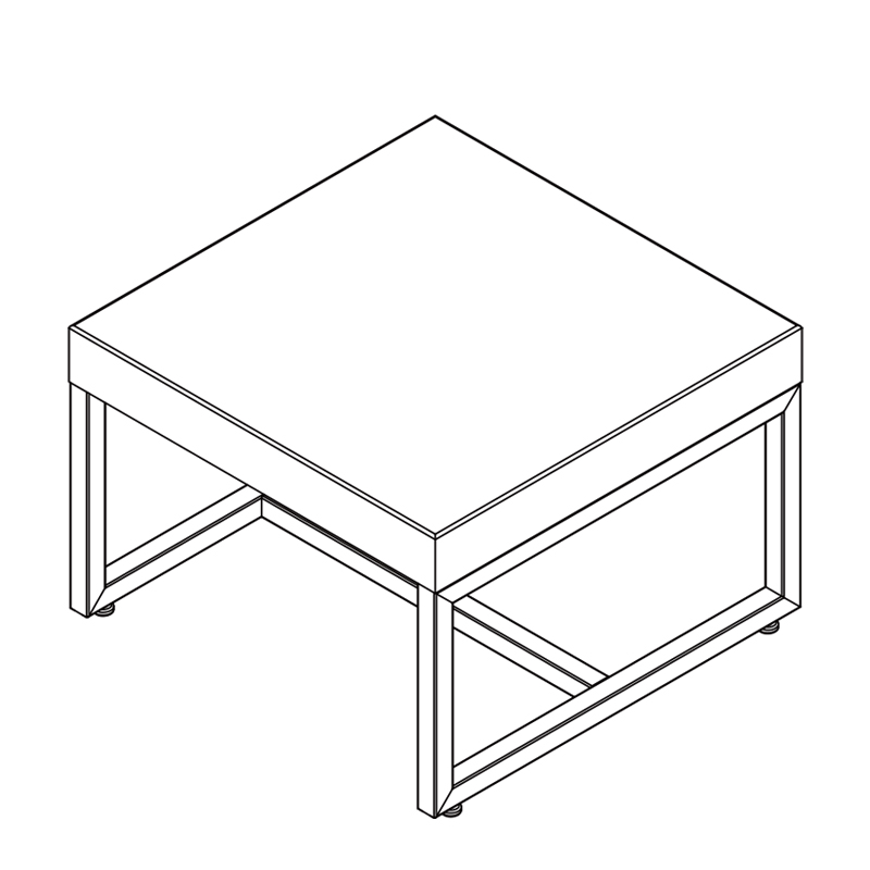 Premium Grey Leather Shoe Fitting Bench