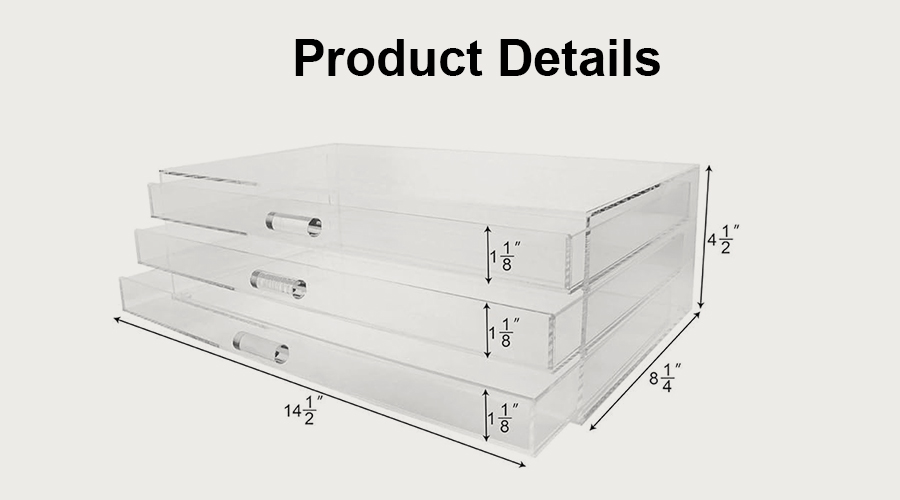 Cosmetic Storage Jewelry Display Case
